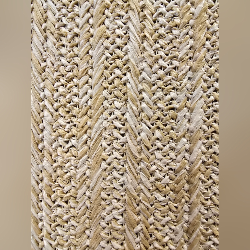 NWT Chic Woven Straw Envelope Clutch, 12"Lx8"H - Picture 5 of 12